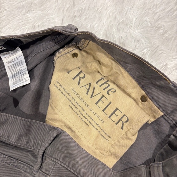 Banana Republic Men's Slim Twill Traveler Pants Mid Gray Size 34 - Picture 6 of 12